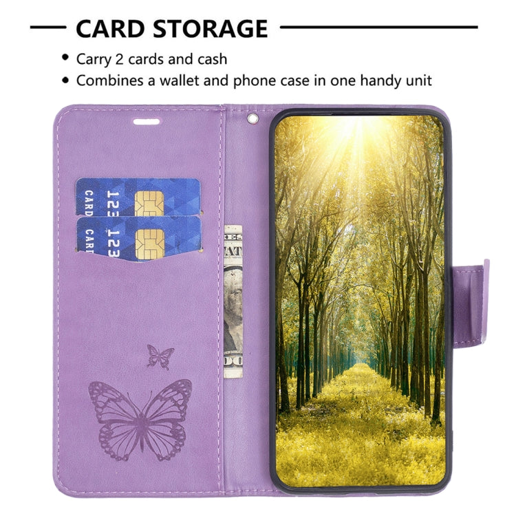 For Xiaomi Redmi 12 4G Two Butterflies Embossing Leather Phone Case(Purple) - free shipping - PMC TechLife - Order now!