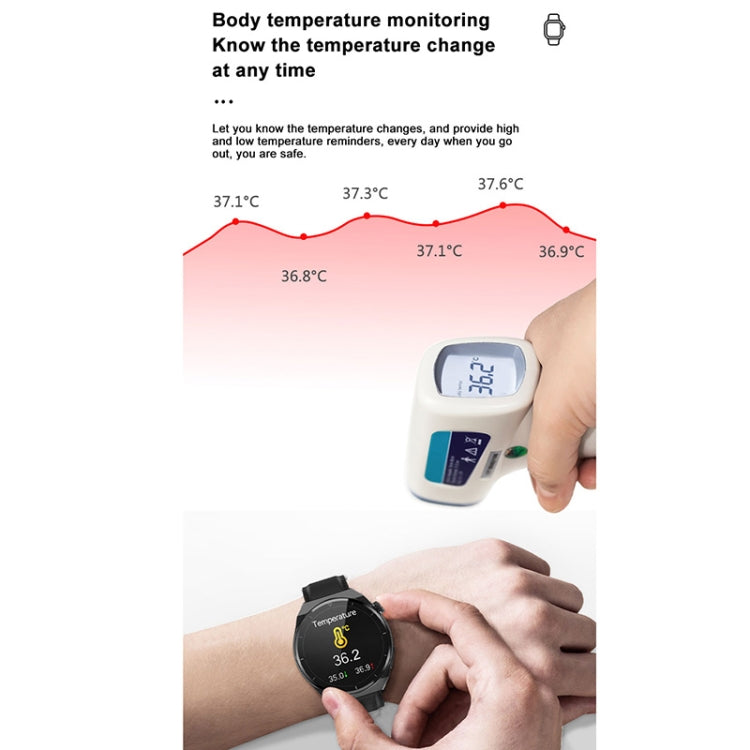 TK20 1.39 inch IP68 Waterproof Silicone Band Smart Watch Supports ECG / Remote Families Care / Body Temperature Monitoring(Blue) - Smart Watches by PMC TechLife | Online Shopping South Africa | PMC TechLife