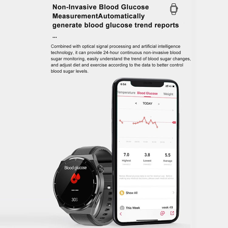 TK20 1.39 inch IP68 Waterproof Silicone Band Smart Watch Supports ECG / Remote Families Care / Body Temperature Monitoring(Blue) - Smart Watches by PMC TechLife | Online Shopping South Africa | PMC TechLife