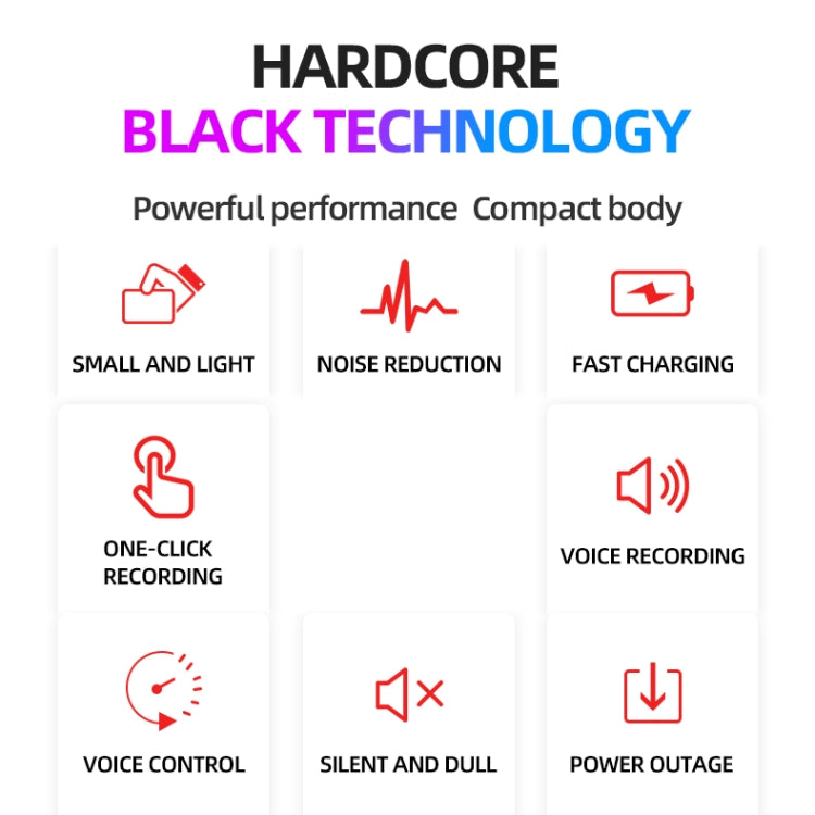 JNN M2 Ultra-thin HD Noise Reduction Intelligent Control Voice Voice Recorder, Capacity:8GB(Black) - Other Style by JNN | Online Shopping South Africa | PMC TechLife | Buy Now Pay Later Mobicred