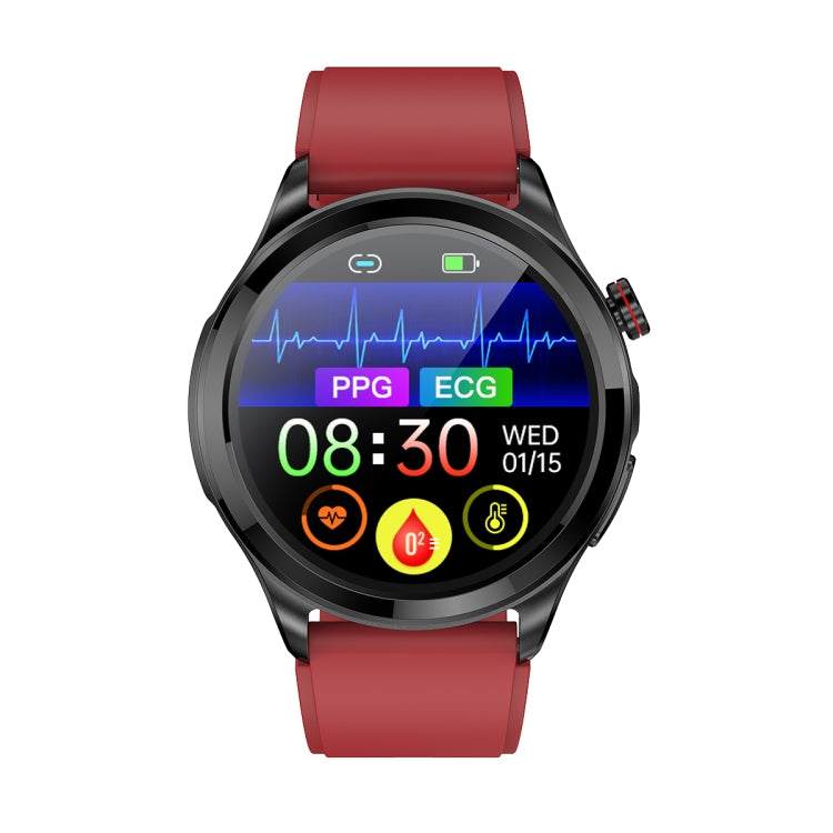 TK22 1.39 inch IP67 Waterproof Silicone Band Smart Watch Supports ECG / Non-invasive Blood Sugar(Red) - Smart Watches by PMC TechLife | Online Shopping South Africa | PMC TechLife