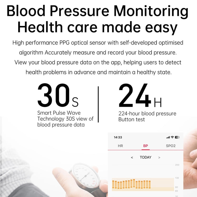 TK22 1.39 inch IP67 Waterproof Silicone Band Smart Watch Supports ECG / Non-invasive Blood Sugar(Black) - Smart Watches by PMC TechLife | Online Shopping South Africa | PMC TechLife