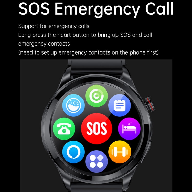 TK22 1.39 inch IP67 Waterproof Silicone Band Smart Watch Supports ECG / Non-invasive Blood Sugar(Red) - Smart Watches by PMC TechLife | Online Shopping South Africa | PMC TechLife