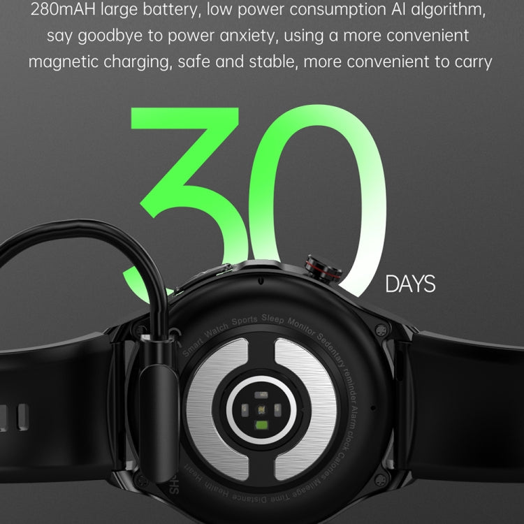 TK22 1.39 inch IP67 Waterproof Silicone Band Smart Watch Supports ECG / Non-invasive Blood Sugar(Black) - Smart Watches by PMC TechLife | Online Shopping South Africa | PMC TechLife
