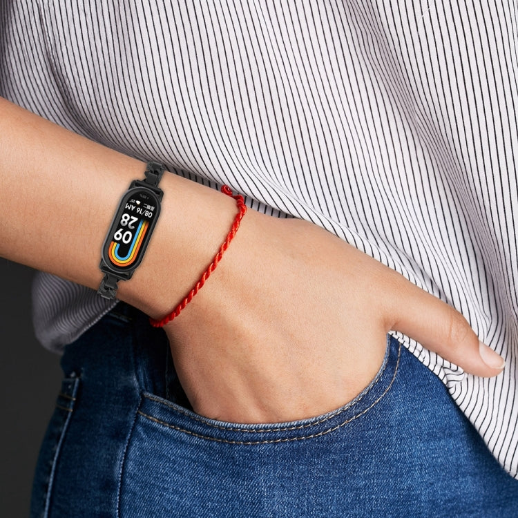 For Xiaomi Mi Band 8 Bracelet Replacement Watch Band(Silver) - Watch Bands by PMC TechLife | Online Shopping South Africa | PMC TechLife