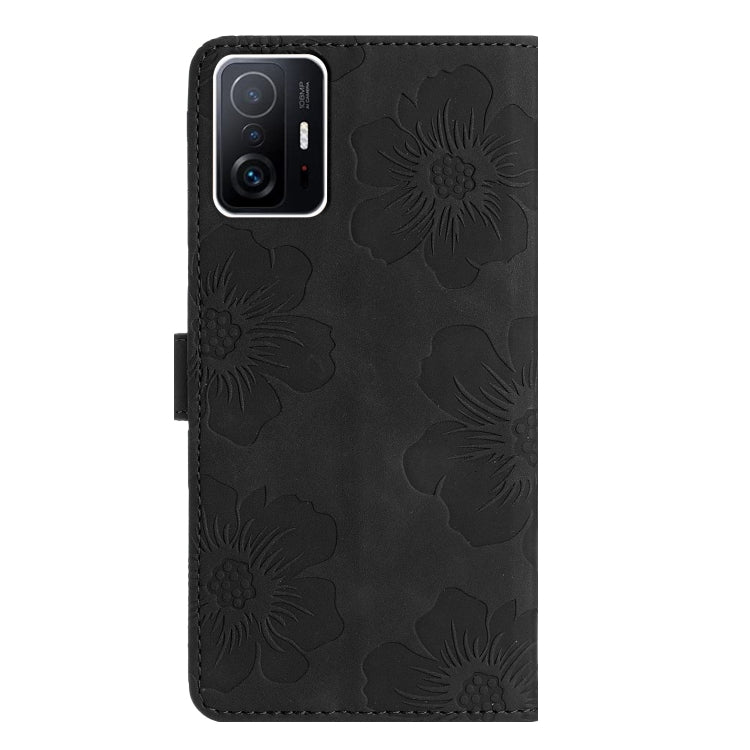 For Xiaomi 11T / 11T Pro Flower Embossing Pattern Leather Phone Case(Black) - free shipping - PMC TechLife - Order now!