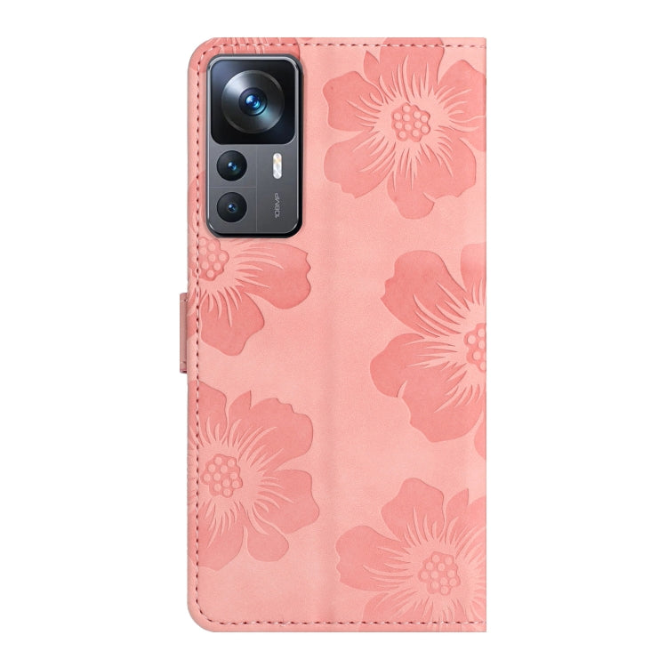For Xiaomi 12T  / 12T Pro Flower Embossing Pattern Leather Phone Case(Pink) - free shipping - PMC TechLife - Order now!