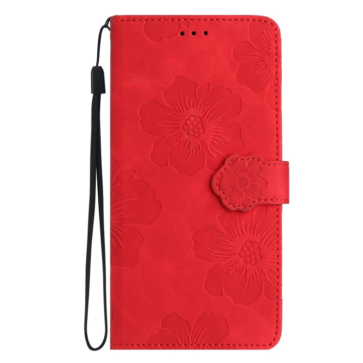 For Xiaomi Redmi 9 Flower Embossing Pattern Leather Phone Case(Red) - free shipping - PMC TechLife - Order now!