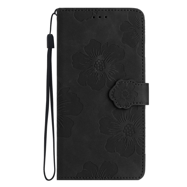 For Xiaomi Redmi Note 10 5G Flower Embossing Pattern Leather Phone Case(Black) - free shipping - PMC TechLife - Order now!
