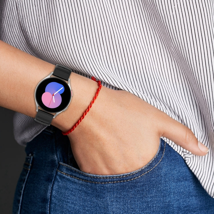20mm Universal Dots Pattern Silicone Replacement Watch Band(Purple) - 20mm Bands by PMC TechLife | Online Shopping South Africa | PMC TechLife