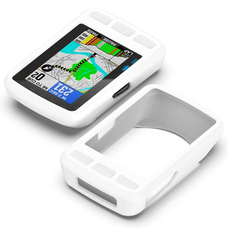 For Wahoo Elemnt Roam WFCC4 Stopwatch Silicone Protective Case(White) - Watch Case by PMC TechLife | Online Shopping South Africa | PMC TechLife