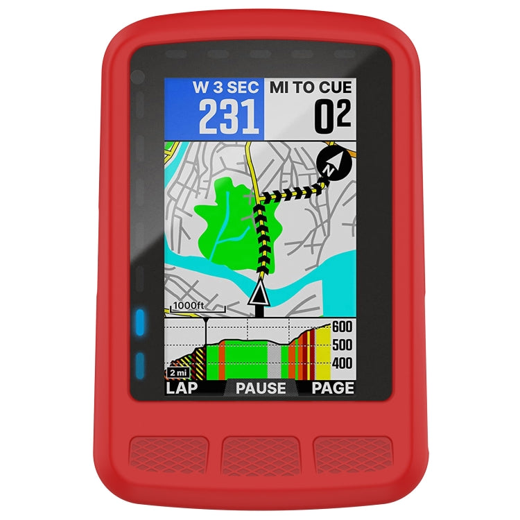 For Wahoo Elemnt Roam WFCC4 Stopwatch Silicone Protective Case(Red) - Watch Case by PMC TechLife | Online Shopping South Africa | PMC TechLife