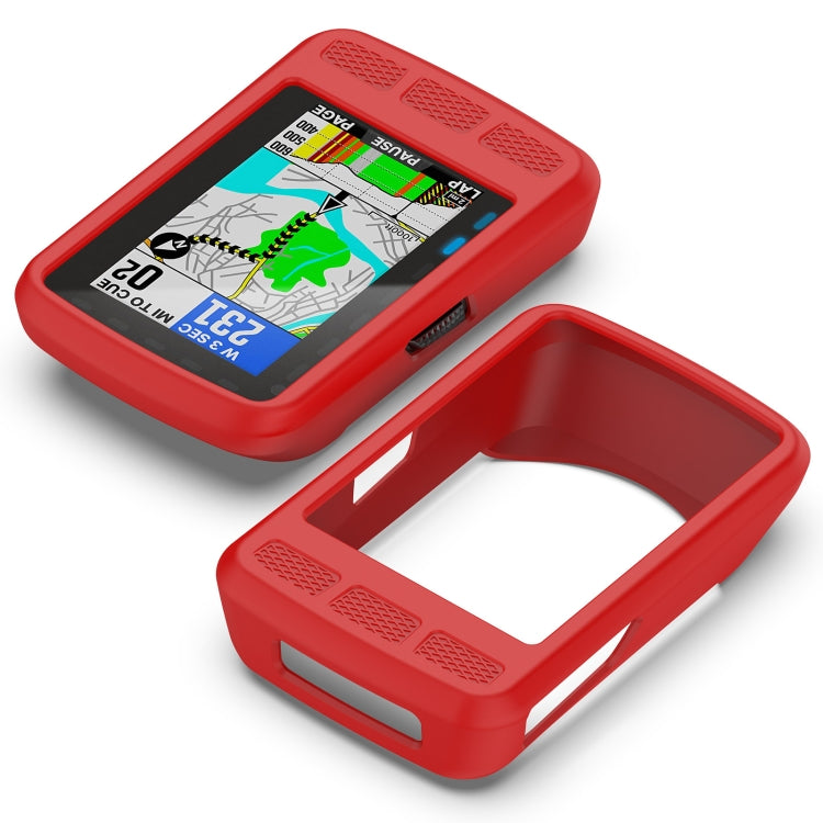For Wahoo Elemnt Roam WFCC4 Stopwatch Silicone Protective Case(Red) - Watch Case by PMC TechLife | Online Shopping South Africa | PMC TechLife