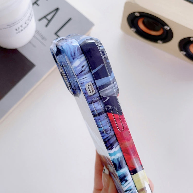 For iPhone 11 Pro Max Precise Hole Oil Painting Pattern PC Phone Case(Sunset) - free shipping - PMC TechLife - Order now!