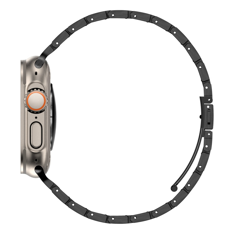 Double Rows Metal Watch Band For Apple Watch 5 40mm(Black) - Watch Bands by PMC TechLife | Online Shopping South Africa | PMC TechLife