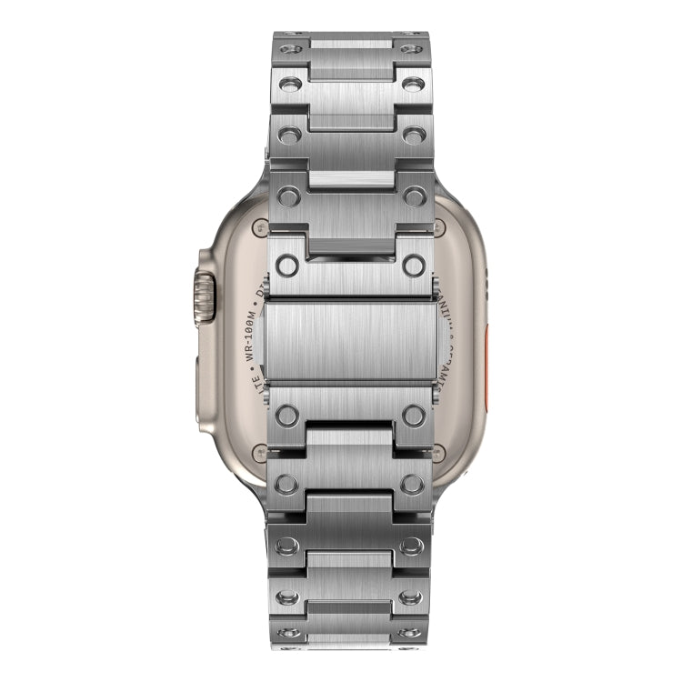 Double Rows Metal Watch Band For Apple Watch 3 42mm(Silver) - Watch Bands by PMC TechLife | Online Shopping South Africa | PMC TechLife