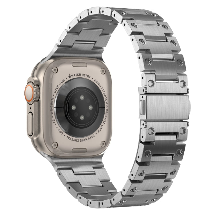 Double Rows Metal Watch Band For Apple Watch 2 38mm(Silver) - Watch Bands by PMC TechLife | Online Shopping South Africa | PMC TechLife