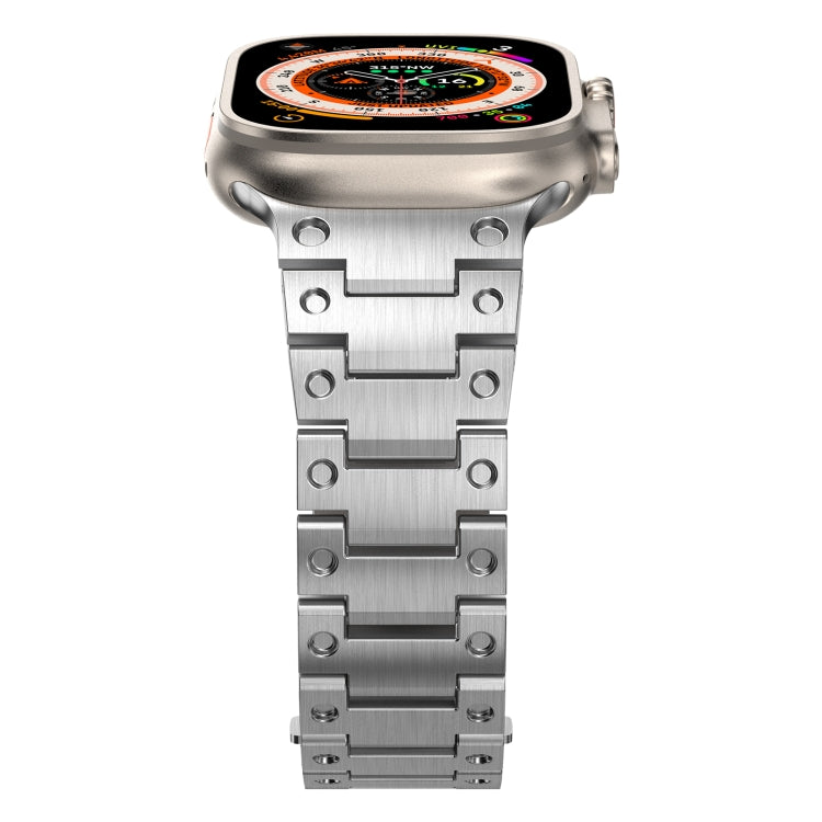 Double Rows Metal Watch Band For Apple Watch 2 38mm(Silver) - Watch Bands by PMC TechLife | Online Shopping South Africa | PMC TechLife