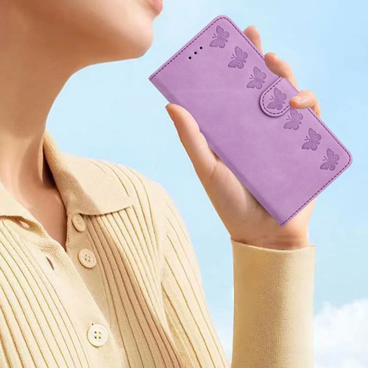 For Xiaomi Redmi Note 11 Pro 5G Global Seven Butterflies Embossed Leather Phone Case(Purple) - free shipping - PMC TechLife - Order now!
