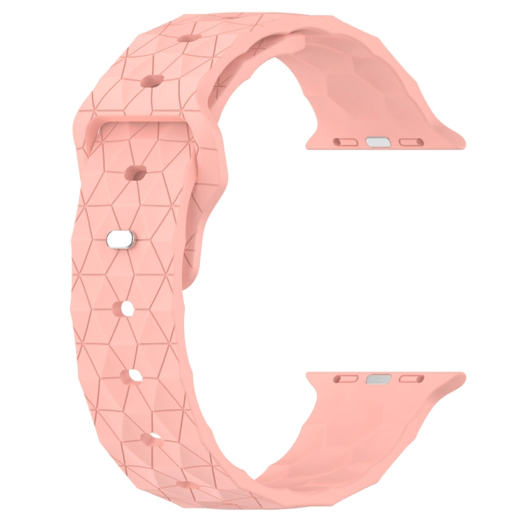 Football Texture Silicone Watch Band For Apple Watch SE 40mm(Pink) - Watch Bands by PMC TechLife | Online Shopping South Africa | PMC TechLife