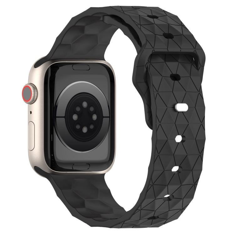 Football Texture Silicone Watch Band For Apple Watch 6 40mm(Dark Grey) - Watch Bands by PMC TechLife | Online Shopping South Africa | PMC TechLife
