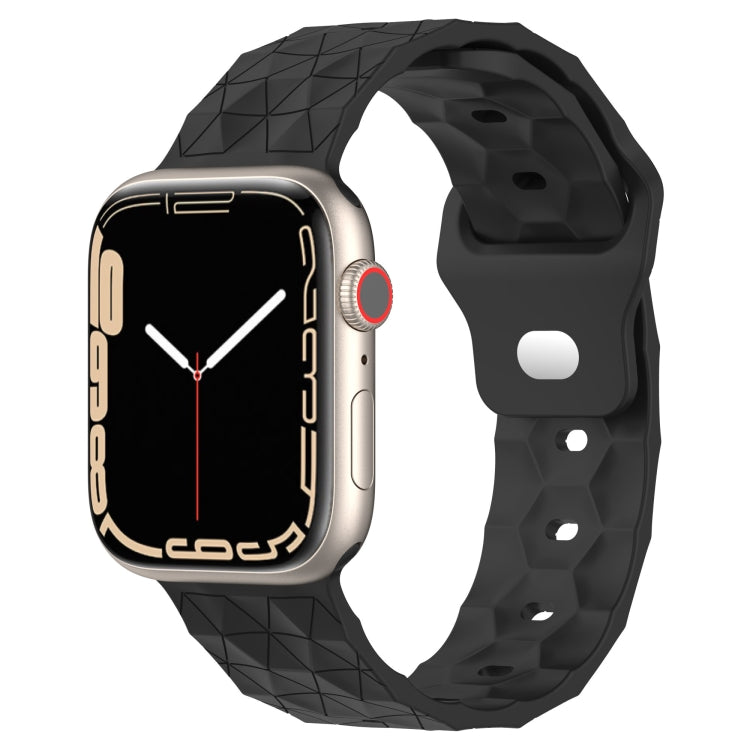 Football Texture Silicone Watch Band For Apple Watch 4 40mm(Dark Grey) - Watch Bands by PMC TechLife | Online Shopping South Africa | PMC TechLife
