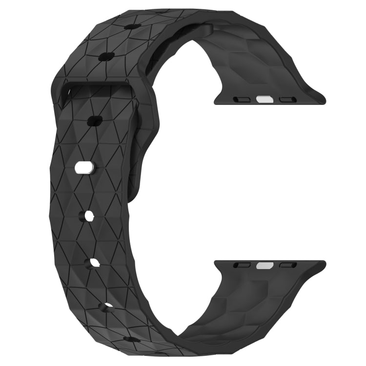 Football Texture Silicone Watch Band For Apple Watch 4 40mm(Dark Grey) - Watch Bands by PMC TechLife | Online Shopping South Africa | PMC TechLife