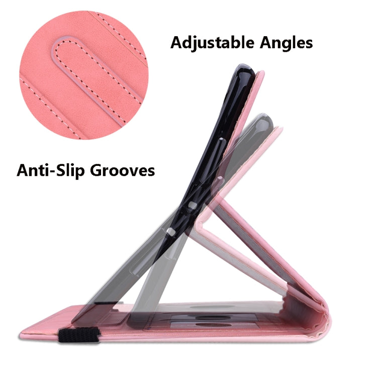 For Lenovo Tab M8 TB-8505F 8505X 8.0  Calf Pattern Double Folding Design Embossed Leather Case with Holder & Card Slots & Pen Slot & Elastic Band(Pink) - free shipping - PMC TechLife - Order now!