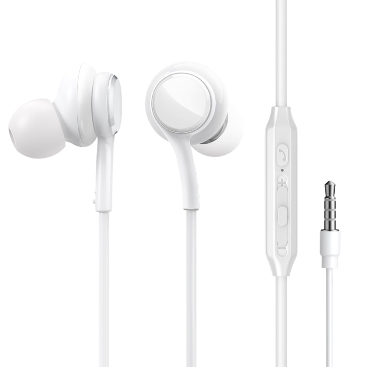 JOYRO0M JR-EW02 3.5mm In-Ear Wired Earphone, Length: 1.2m(White) - free shipping - PMC TechLife - Order now!