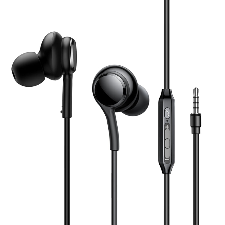 JOYRO0M JR-EW02 3.5mm In-Ear Wired Earphone, Length: 1.2m(Black) - free shipping - PMC TechLife - Order now!