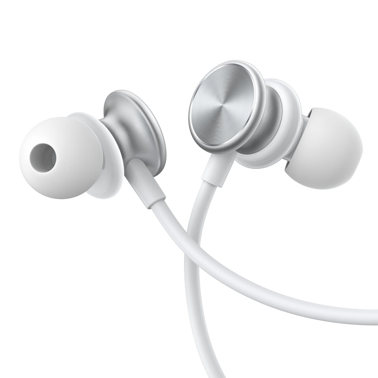 JOYROOM JR-EW03 3.5mm In-Ear Metal Wired Earphone, Length: 1.2m(White) - In Ear Wired Earphone by JOYROOM | Online Shopping South Africa | PMC TechLife | Buy Now Pay Later Mobicred