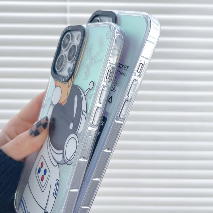 For iPhone 14 Plus Astronaut Pattern Shockproof PC Protective Phone Case(White with Telescope) - free shipping - PMC TechLife - Order now!