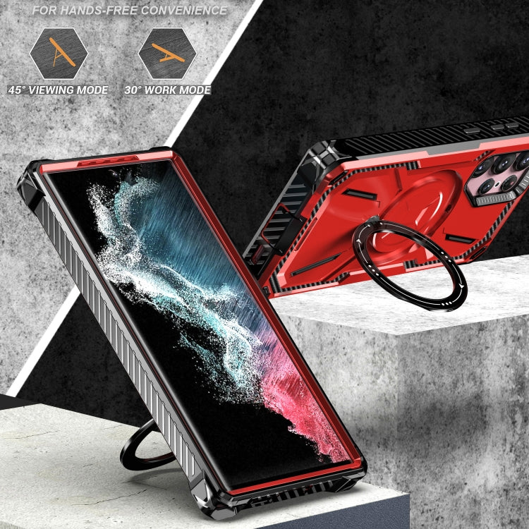 For Samsung Galaxy S22 5G Armor Series Holder Phone Case with Back Clip(Army Green) - free shipping - PMC TechLife - Order now!