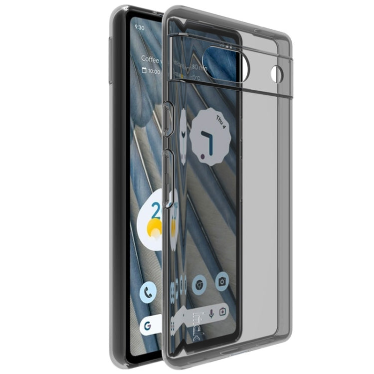 For Google Pixel 7a IMAK UX-5 Series Transparent Shockproof TPU Protective Phone Case(Transparent Black) - free shipping - PMC TechLife - Order now!