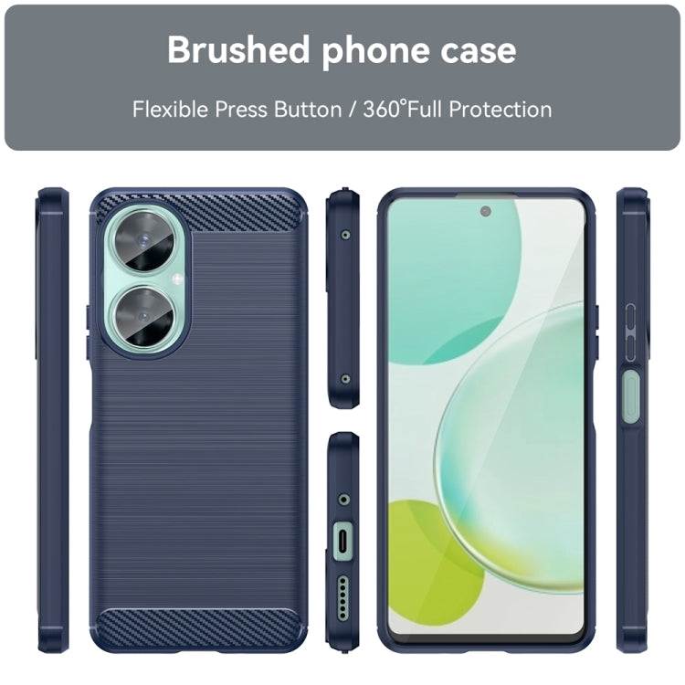 For Huawei Enjoy 60 Pro Brushed Texture Carbon Fiber TPU Phone Case(Blue) - free shipping - PMC TechLife - Order now!