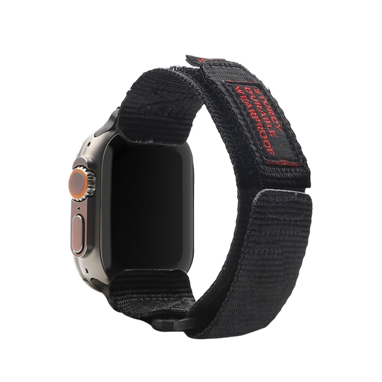 Nylon Two Section Watch Band For Apple Watch 6 40mm(Black) - Watch Bands by PMC TechLife | Online Shopping South Africa | PMC TechLife