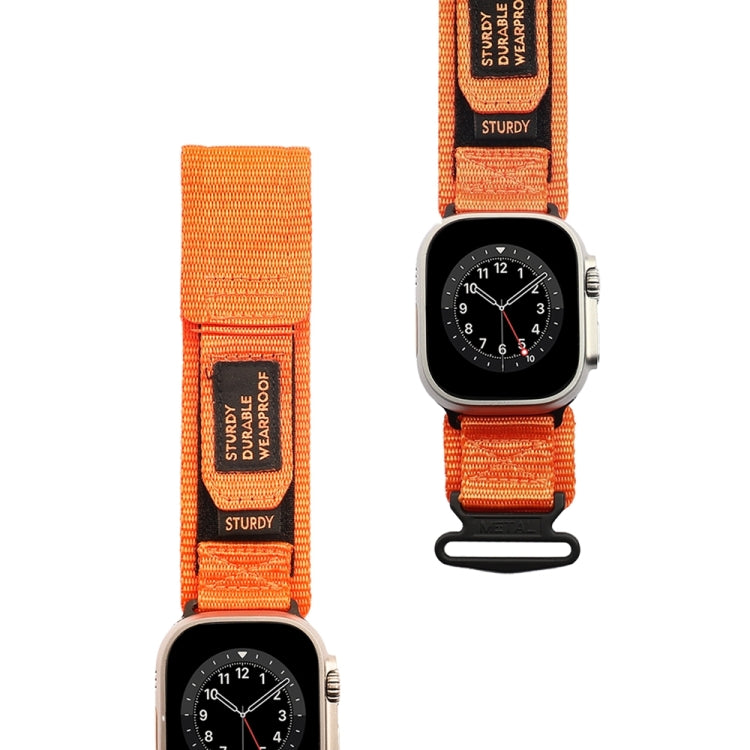 Nylon Two Section Watch Band For Apple Watch 3 42mm(Orange) - Watch Bands by PMC TechLife | Online Shopping South Africa | PMC TechLife
