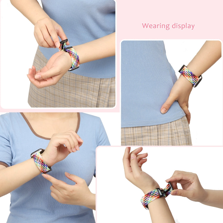 Magnetic Fold Clasp Woven Watch Band For Apple Watch 38mm(Denim Color) - Watch Bands by PMC TechLife | Online Shopping South Africa | PMC TechLife