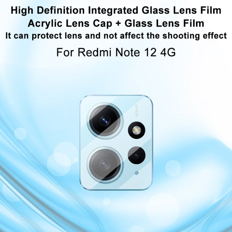 For Xiaomi Redmi Note 12 4G Global imak Integrated Rear Camera Lens Tempered Glass Film - For Xiaomi by imak | Online Shopping South Africa | PMC TechLife | Buy Now Pay Later Mobicred