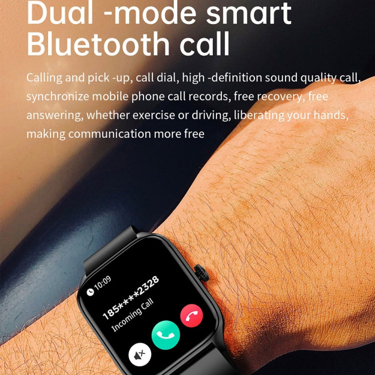 T19 Pro 1.96 inch IP67 Waterproof Silicone Band Smart Watch, Supports Dual-mode Bluetooth Call / Heart Rate Monitoring(Blue) - Smart Watches by PMC TechLife | Online Shopping South Africa | PMC TechLife