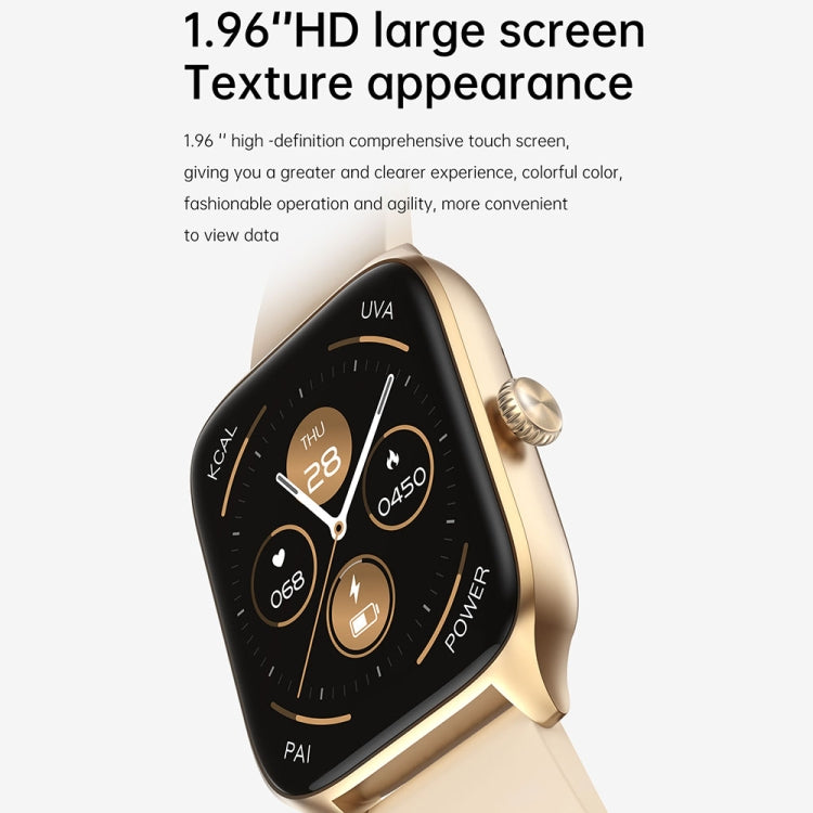 T19 Pro 1.96 inch IP67 Waterproof Silicone Band Smart Watch, Supports Dual-mode Bluetooth Call / Heart Rate Monitoring(Pink) - Smart Watches by PMC TechLife | Online Shopping South Africa | PMC TechLife