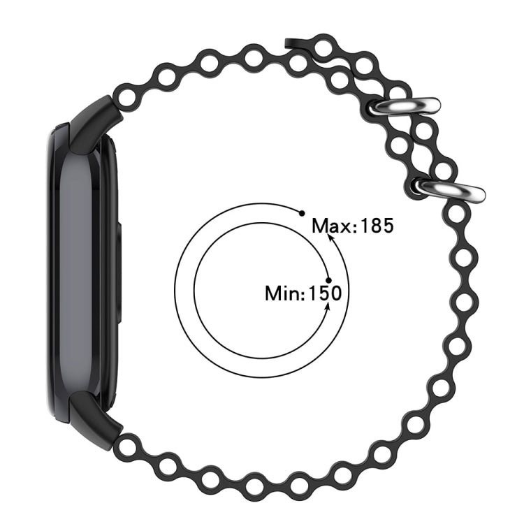 For Xiaomi Mi Band 8 Ocean Silicone Watch Band(Pink) - Watch Bands by PMC TechLife | Online Shopping South Africa | PMC TechLife