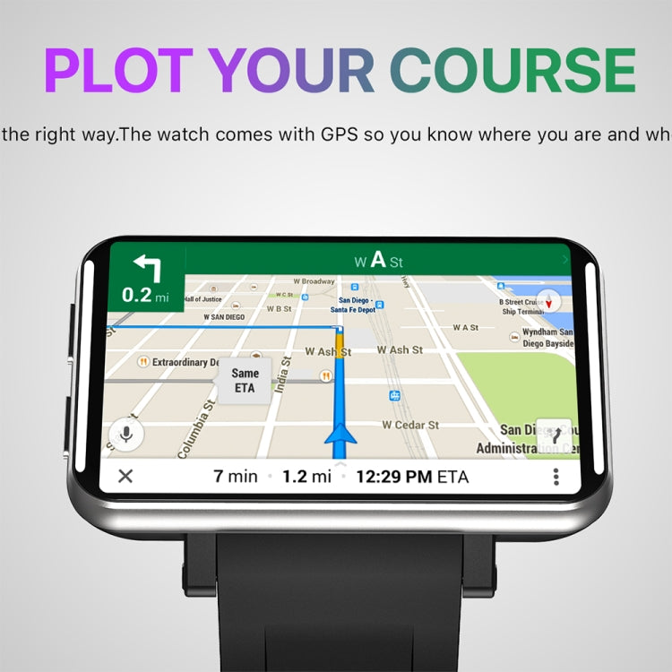 LEMFO LEMT 2.8 inch Large Screen 4G Smart Watch Android 7.1, Specification:1GB+16GB(Black) - free shipping - PMC TechLife - Order now!