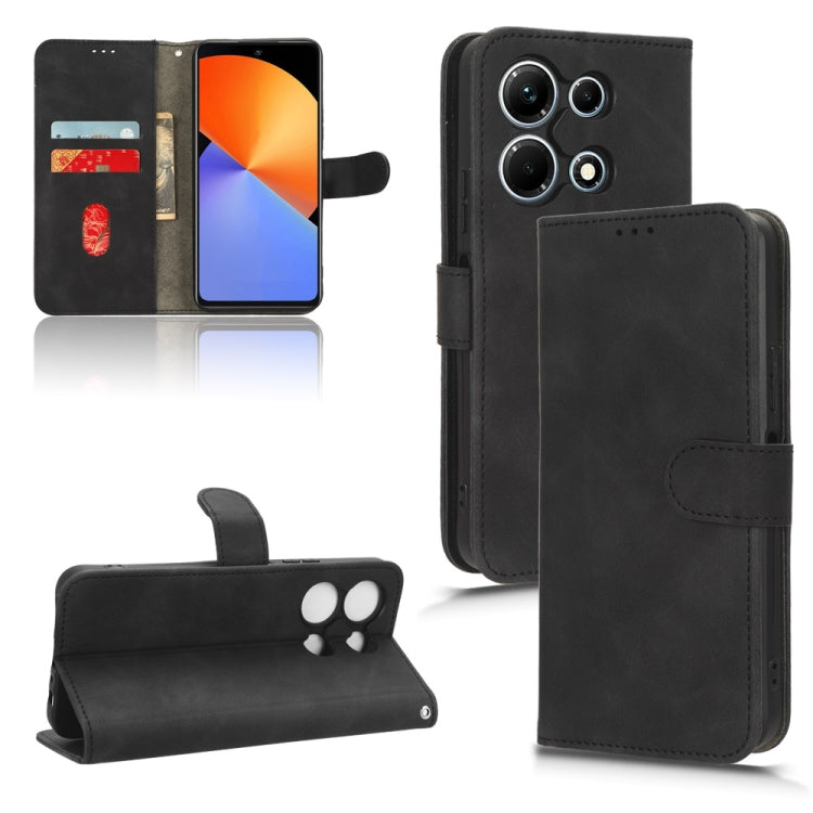 For Infinix Note 30 Skin Feel Magnetic Flip Leather Phone Case(Black) - free shipping - PMC TechLife - Order now!