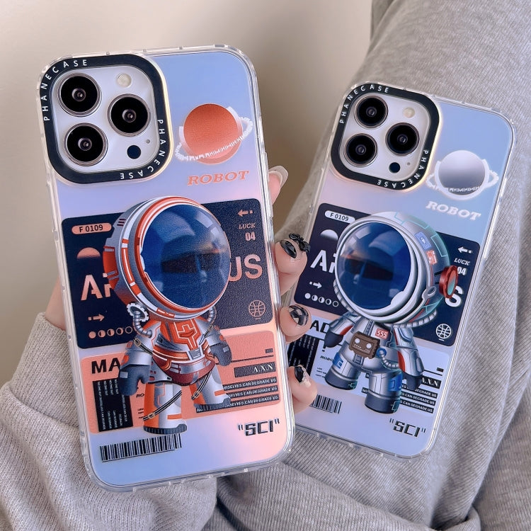 For iPhone 14 Pro Max Mechanical Astronaut Pattern TPU Phone Case(Orange) - free shipping - PMC TechLife - Order now!