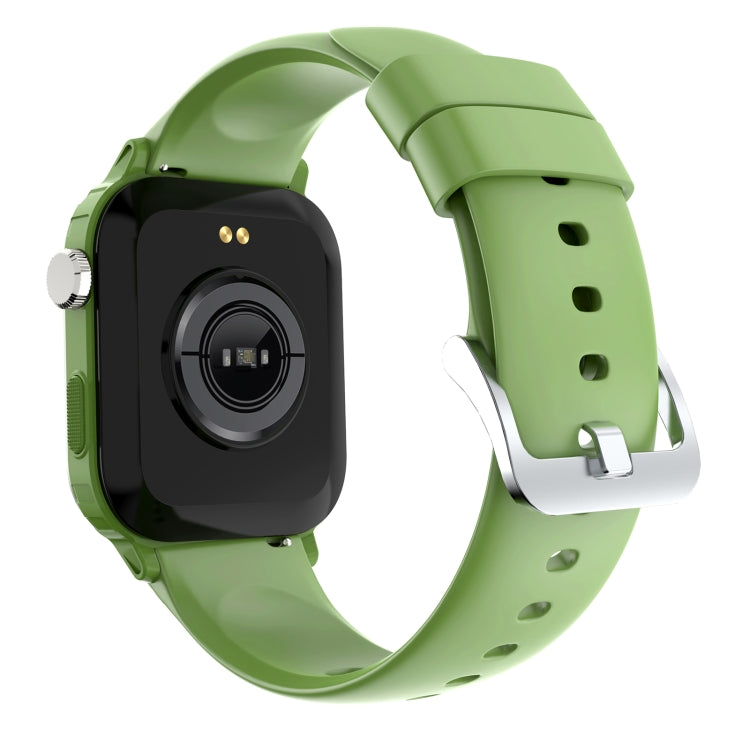G96 1.85 inch HD Square Screen Rugged Smart Watch Support Bluetooth Calling/Heart Rate Monitoring/Blood Oxygen Monitoring(Green) - Smart Watches by PMC TechLife | Online Shopping South Africa | PMC TechLife