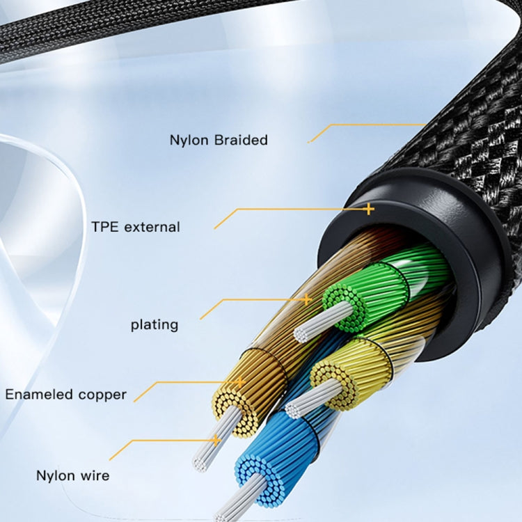 Yesido YAU37 8 Pin to 3.5mm Female Audio Adapter(Black) - free shipping - PMC TechLife - Order now!