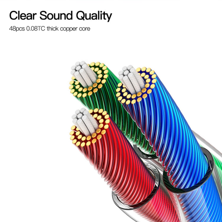 Yesido YAU39 3.5mm Male to 3.5mm Male AUX Audio Adapter Cable(Black) - Video & Audio Cable by Yesido | Online Shopping South Africa | PMC TechLife | Buy Now Pay Later Mobicred