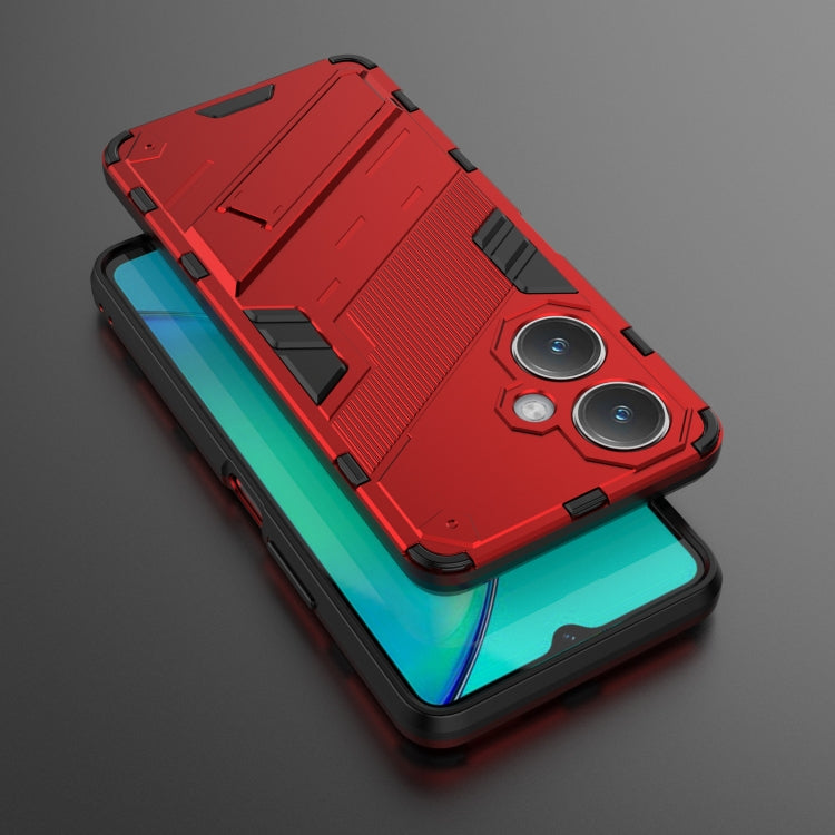 For vivo Y27 4G Global Punk Armor 2 in 1 PC + TPU Phone Case with Holder(Red) - free shipping - PMC TechLife - Order now!