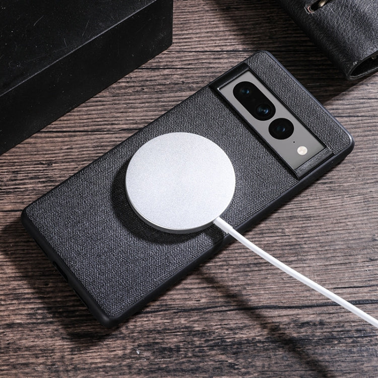 For Google Pixel 8 Pro Magsafe Magnetic Ring Cloth Texture Phone Case(Blue) - free shipping - PMC TechLife - Order now!